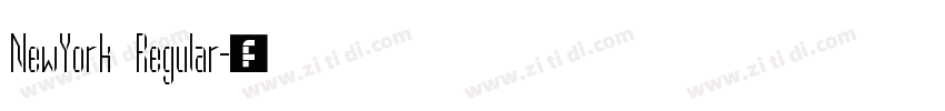 NewYork Regular字体转换